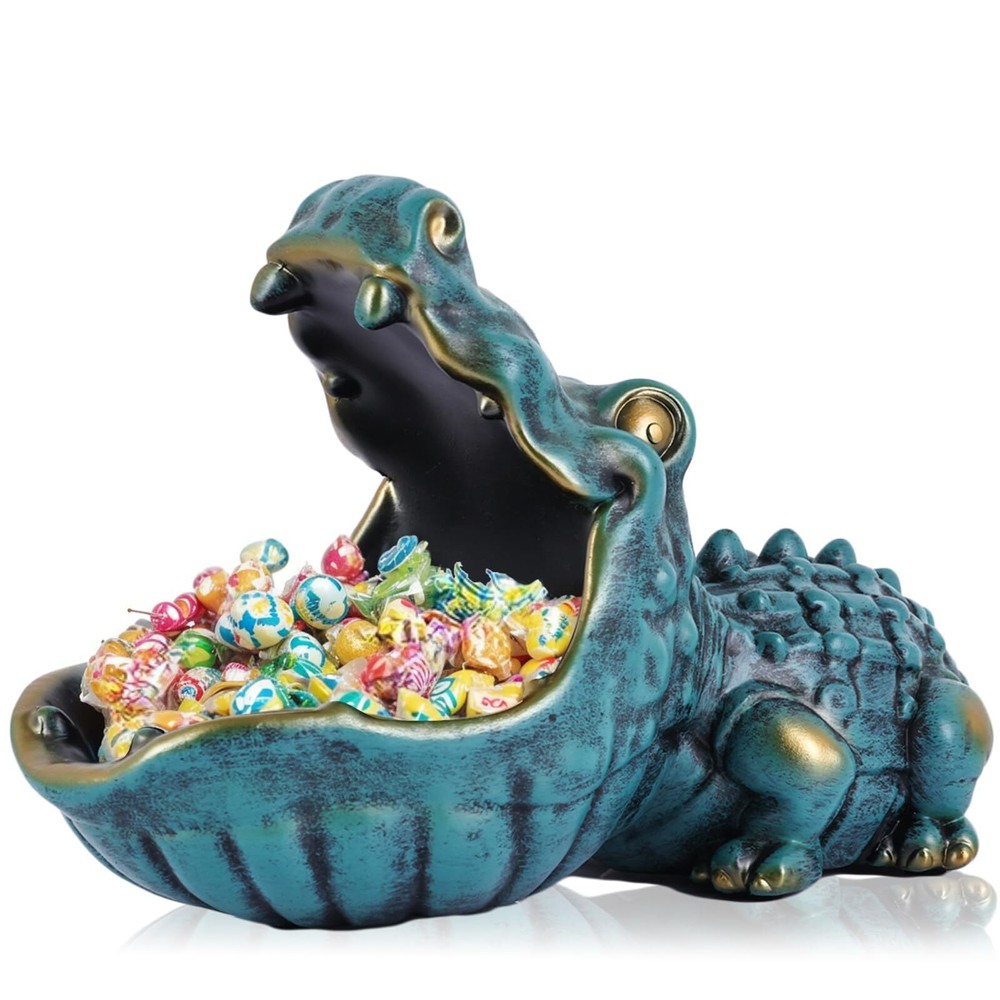 Fun Alligator-Shaped Candy Dish for Office or Home - Unique Animal-Themed Candy Bowl