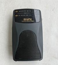 GPX Personal AM/FM Radio Model A2093 Black W/Built In Speaker Tested Works 