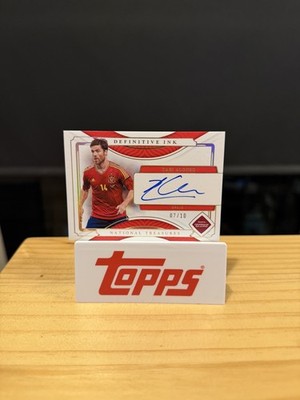 Xabi Alonso 2022 National Treasures Road Qatar Definitive Ink On Card Auto /10