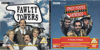ONLY FOOLS AND HORSES / FAWLTY TOWERS ( DAILY MIRROR Newspaper Double DVD )