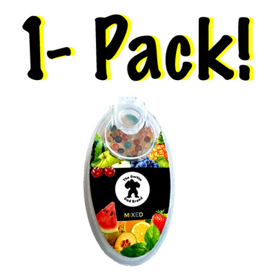  Mixed Fruit Burst Beads 100 Count - DIY Menthol Infusion Capsules 1-Pack
