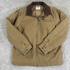 Wrangler Men's Glenrock Canvas Work Jacket Brown Size Medium