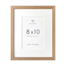 8x10 Picture Frame, Solid Oak Wood 8x10 Photo Frame 8x10 in - 1P Natural Oak