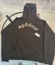 Sp5der Black Hoodie VVS Size Large