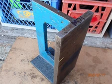 LOT M71;  8"X10" X 18" CAST IRON  ANGLE PLATE MACHINIST SETUP JIG FIXTURE