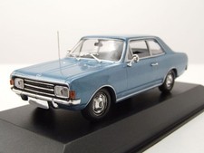 Opel Rekord C 1966 blau metallic Modellauto 1:43 Maxichamps