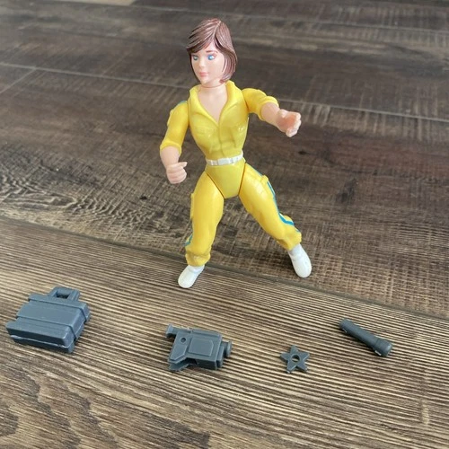 1988 APRIL O'NEIL Yellow Blue Stripe Variant TMNT Ninja Turtles Action Figure
