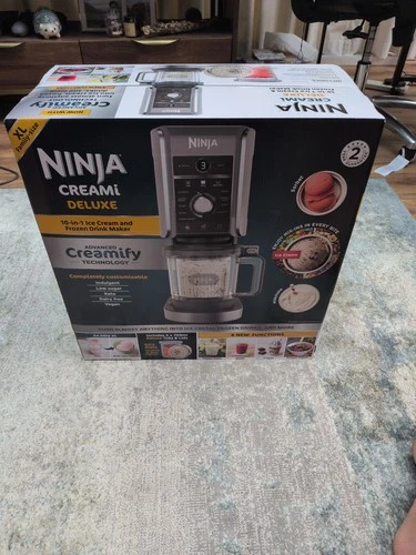 Ninja CREAMi Deluxe XL 10-in-1 Ice Cream and Frozen Drink Maker NC501UK