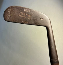 Hickory Wood Shaft Putter Ted Ray Seventy Two Special Golf Club Hammer Forge VTG