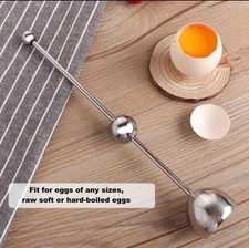 Egg Topper Jawbush Shell Opener Stainless Steel Cracker Tool Soft/Hard Boiled EC