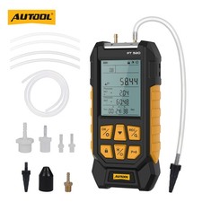 Digital Manometer Air Pressure Meter Gauge Dual Port Differential HVAC Gas Test