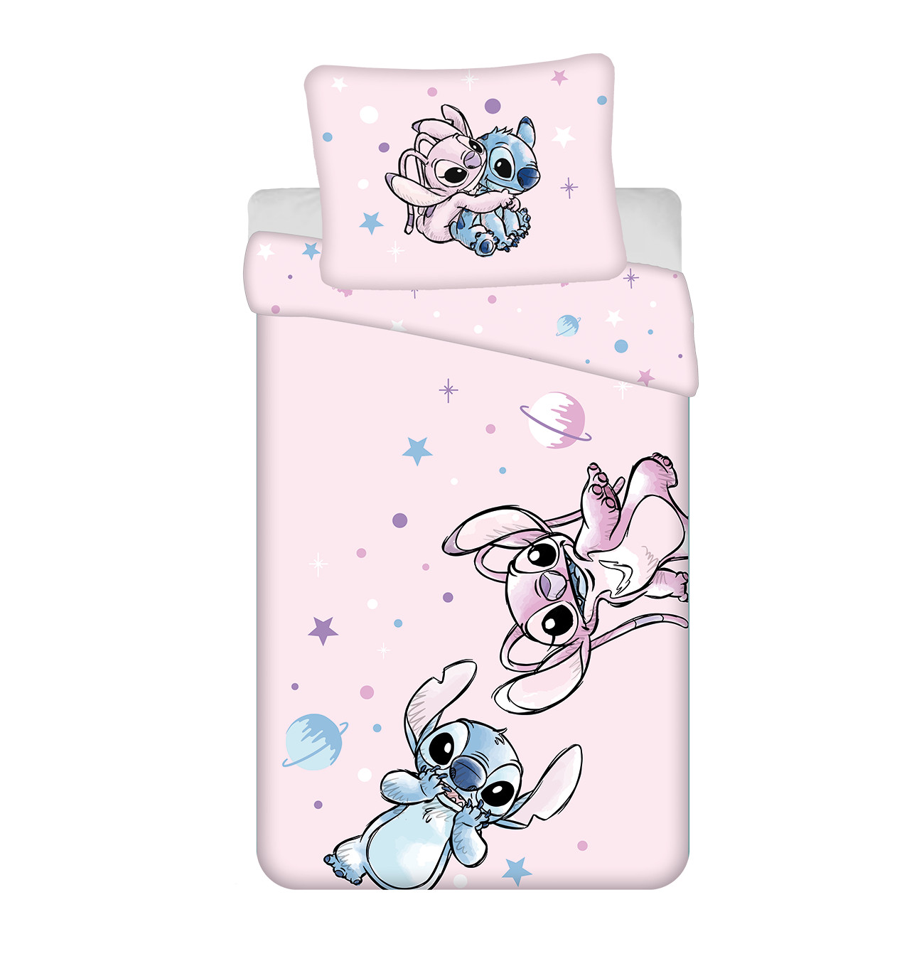 Disney Lilo - Stitch Bettwsche Baumwolle 140x200 70x90 cm Reiverschluss 8590₽