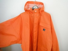 Carhartt PVC Hooded Rain Jacket 3XL Fisherman / Utility Waterproof Workwear