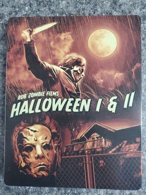 Rob Zombie Halloween 1 & 2 Blu-ray Steelbook Wal-Mart Exclusive RARE OOP