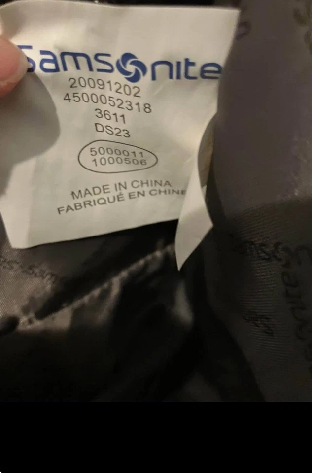 "Maletín de mano Samsonite para equipaje portátil bolsa de viaje ruedas asa 17"" + lona" Foto 3 de 4