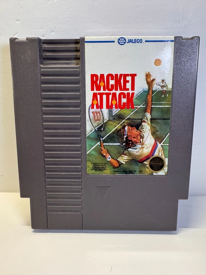Racket Attack (Nintendo NES, 1988) Authentic. Tested. Sleeve. Nice Labels! - Image 2 of 4