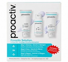 Proactiv Solution 3-Piece Acne Treatment Skincare Kit Cleanser Toner Hydrator