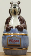 NOS Hamm's Beer "Niagara Bear w/Blue Barrel" Figurine by WADE of UK * NIB