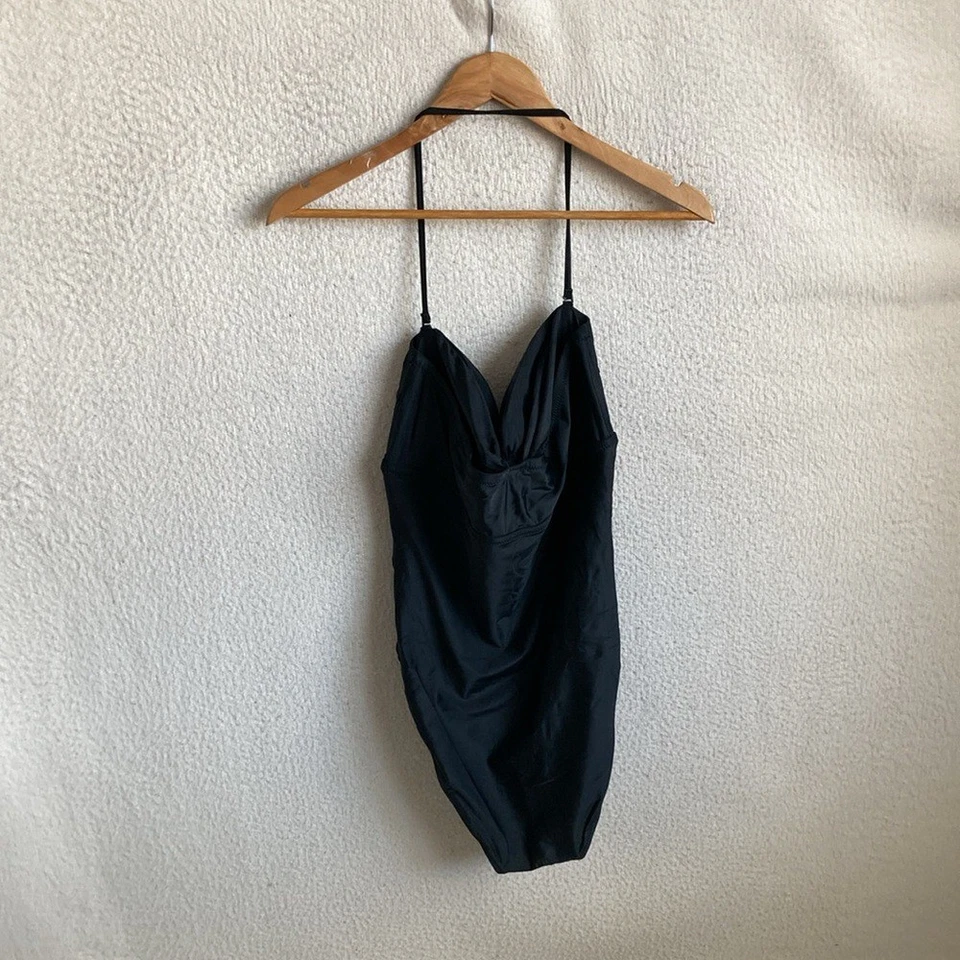 J Crew Gemma ruched bandeau cutout one-piece Size 14 - Image 3 of 4