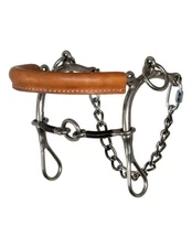 Reinsman Bit Combination Lifesaver Leather Nose Cajun Silver 724