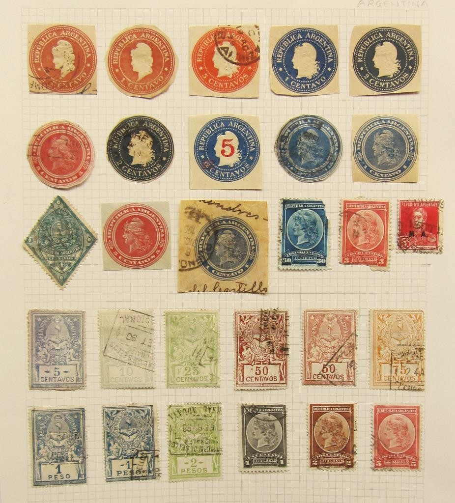 Argentina - Postal Stationery Cut Outs, Revenues & Oficials (28)