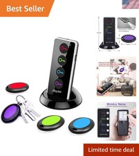 80dB RF Key Finder Locator with 131ft Range - 1 Transmitter 4 Receivers