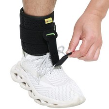 Ankle Support Drop Foot Brace Orthosis - Comfort Cushioned Adjustable Wrap Co...