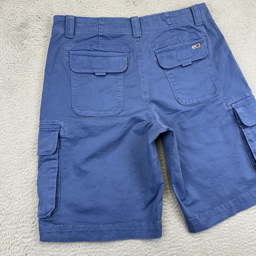 Tommy Jeans Pantalones Cortos Carga Para Hombre 30 Azul Clásico 10” Bolsillos Entrepierna Informales Preppy - Imagen 6 de 15