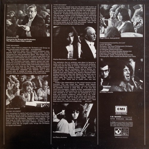 Deep Purple & The Royal Philharmonic Orchestra, Malcolm Arnold Concerto For Grou - Picture 4 of 5