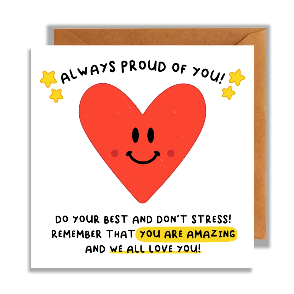 STUDIO ARCA Good Luck Card, You Can Do It, Proud Of You, Graduation Card, Exams, Passed