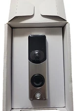 Alarm.com Slim Line II Doorbell Camera (Silver) Wifi ADC-VDB105X Open Box NEW