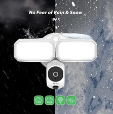 3000 lumens Floodlight Camera 3M/2K HD IP65 ZKTeco Outdoor Security Camera
