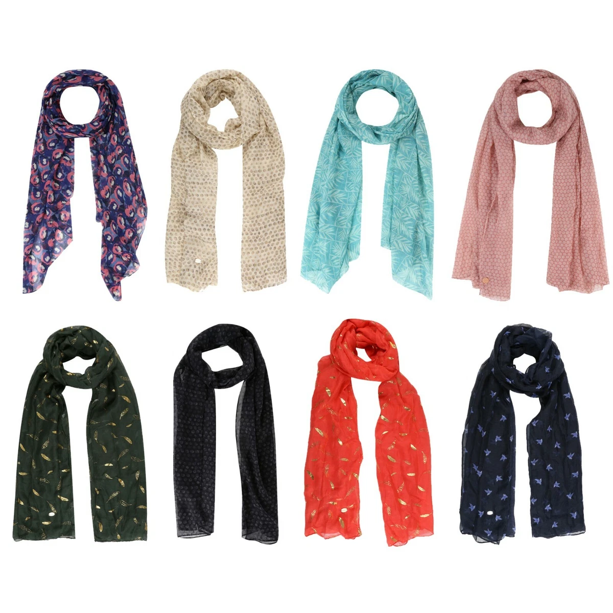 Womens Scarf Light Cotton Outdoor Hiking Work Scarves Summer Neck Protection