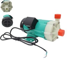 110V Corrosion-resistant Magnetic Drive Pump 3/4in Inlet/Outlet 45L/min Max Flow