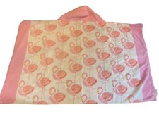 Pottery Barn Kids Beach Bath Hooded Towel Baby Toddler Flamingo Pink Pool