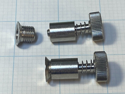 4 pcs Captive Screw, Stainless Steel, #10-32 thread, screw-in panel mount