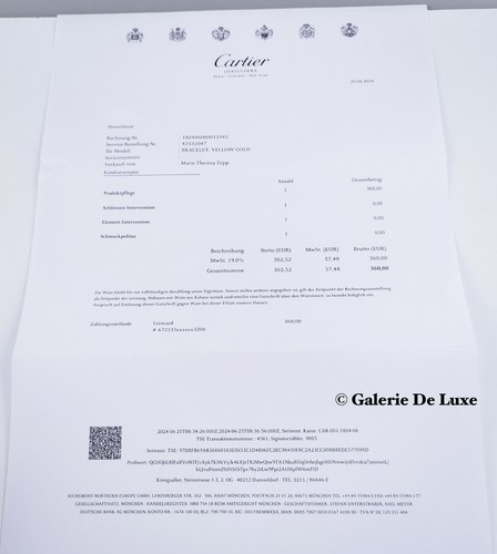 Cartier Love Armreif 18K Gelbgold Größe 17 mit Box & Zertifikat - Bild 7 von 9