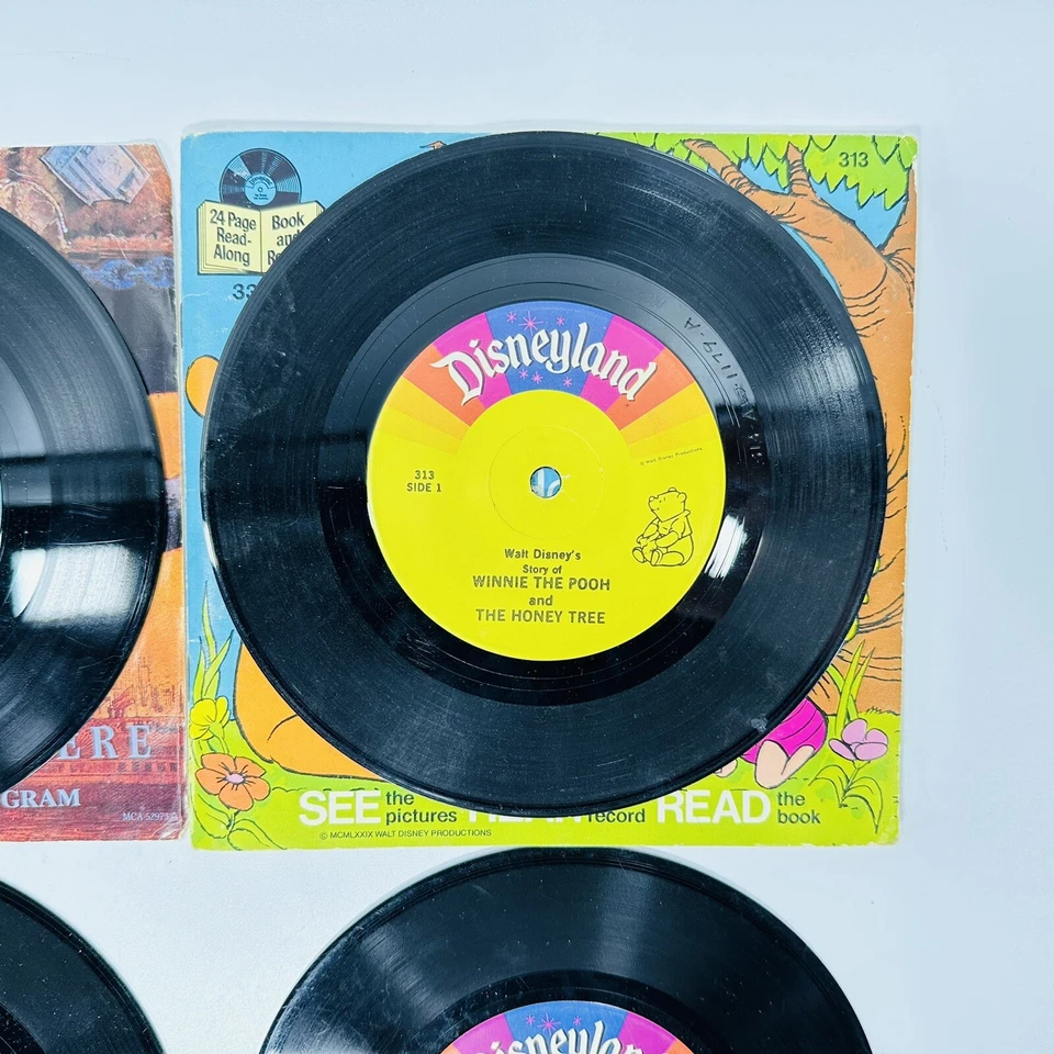 Walt Disney Lote De 6 101 Dalmations & Story & Song LP De Vinil Anos 60 Totally Minnie - Imagem 4 de 4