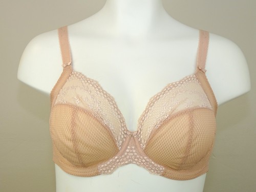 Elomi 4382 Charley Side Support Plunge Unlined Underwire Bra US Size 36 G