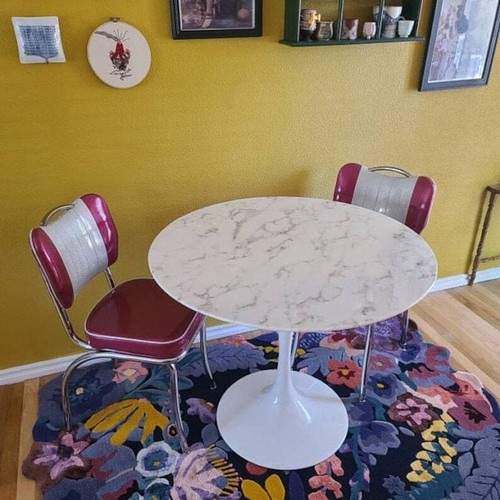 Tapis floral touffeté à la main pour salon, chambre à coucher, bureaux, chambre d'enfants, salle à manger - Photo 7/8
