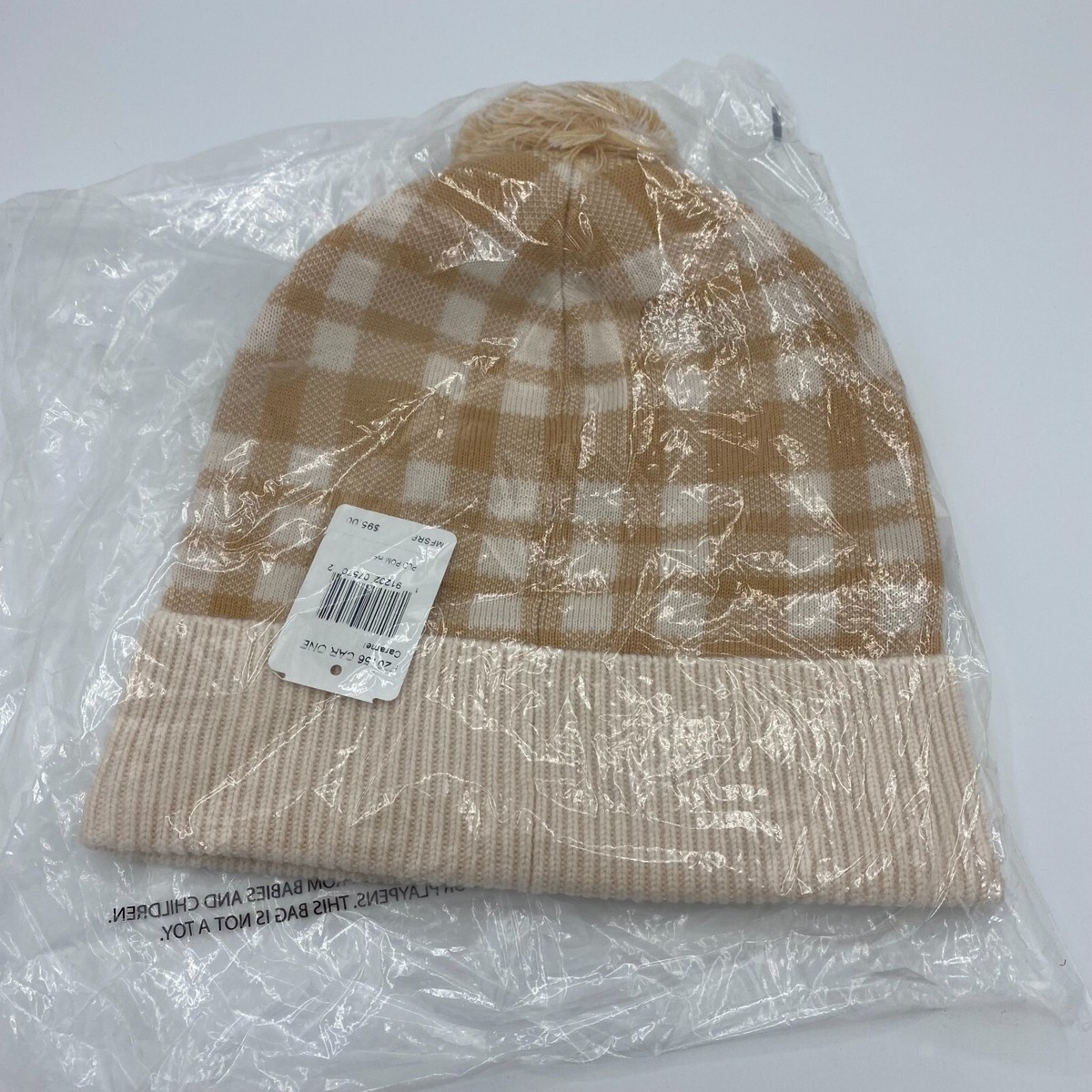 Coach Plaid Pom Hat Caramel Coach Pom Pom Hats for Women | Mercari main image 2