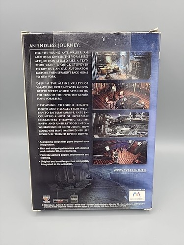 SYBERIA B. Sokal Windows PC Medium Box Game and Box RARE - Picture 2 of 6