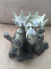 Vintage Big Sky Carvers Bearfoots by Phyllis Driscoll Mooses In Love Figurine