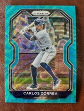 🔥2021 Panini Prizm Carlos Correa #39--Teal Wave Prizm🔥 0363