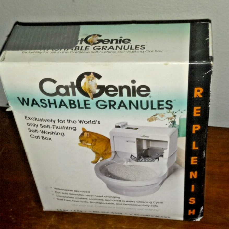GENUINE CATGENIE WASHABLE GRANULES REPLENISH FOR SELFWASHING LITTER BOX 3 LBS eBay