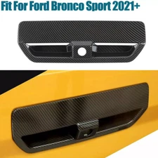 Carbon Fiber Rear Door Tailgate Handle Bowl Trim For Ford Bronco Sport 2021 22+