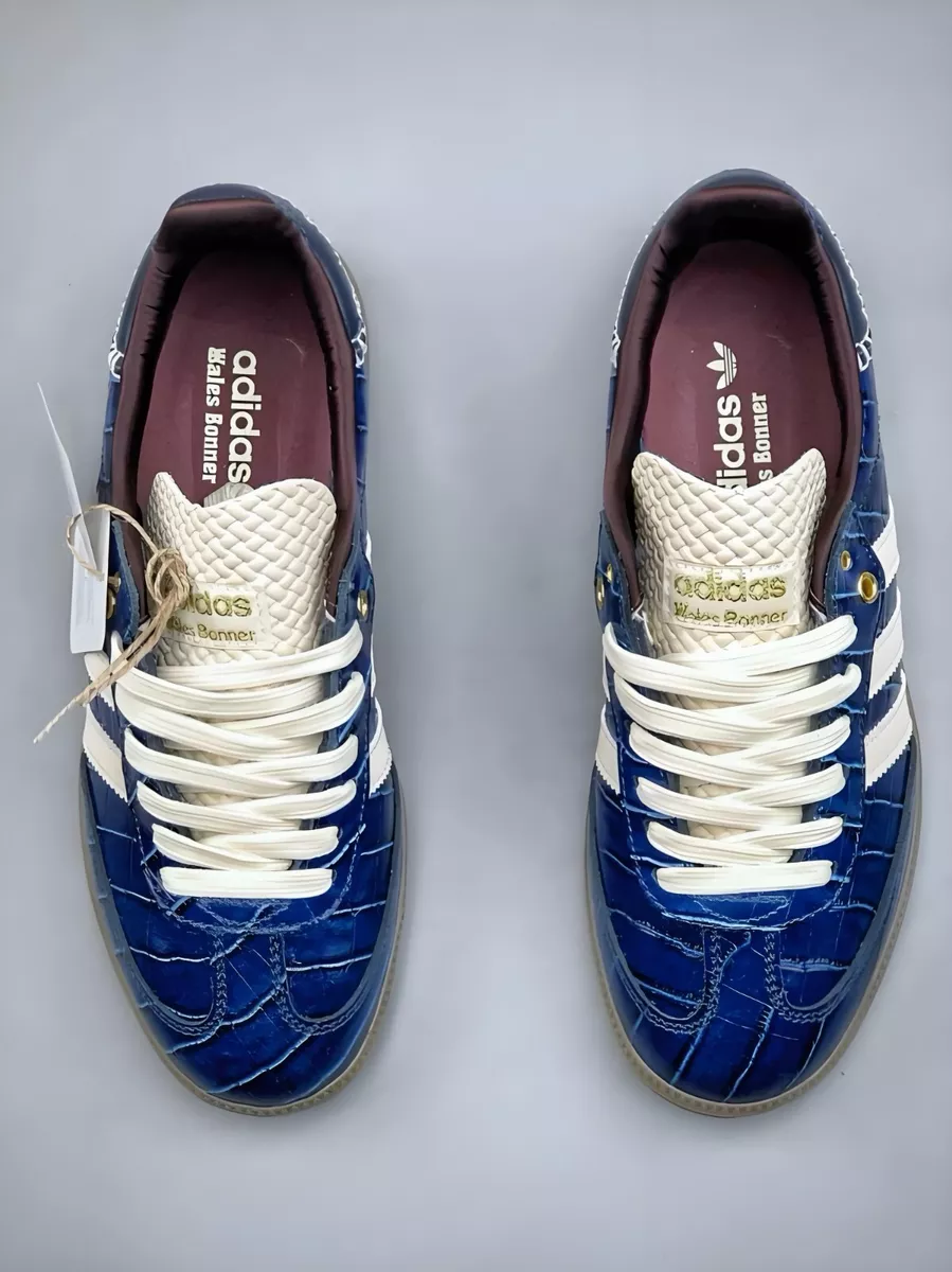 靴 adidas WalesBonner samba adidas Wales Bonner x Samba OG Croc - Collegiate Navy