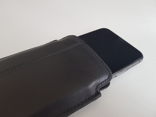 IPHONE 12 Pro Étui Cuir Noir Écran Nettoie Désinfectantes Tue 99.9% de Virus - Photo 6 sur 11