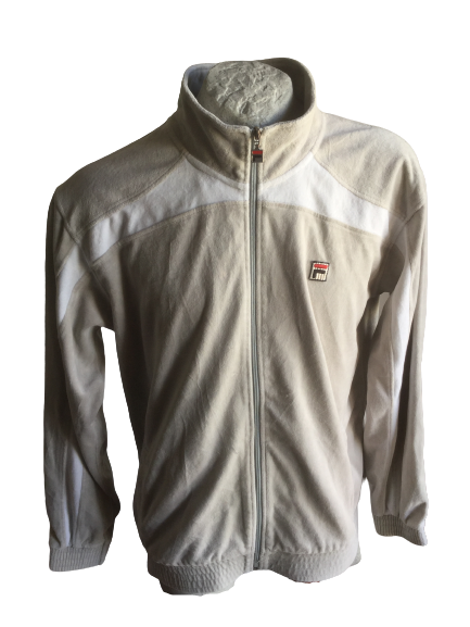 Maglia fila felpa sweatshirt jacket jacke chaqueta tracksuit zip Vintage size 56