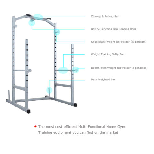 Power Cage - Power Squat Rack - Weights Bench Press - Boxing Punching - Chin Up - Picture 2 of 6